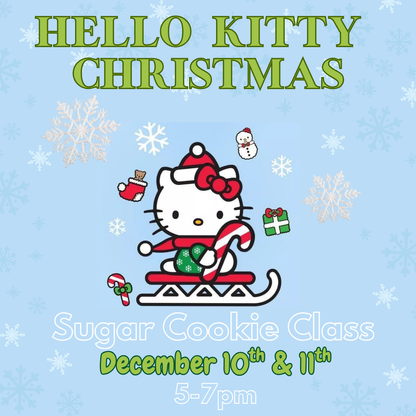 Hello Kitty Christmas Decorating Cookie Class