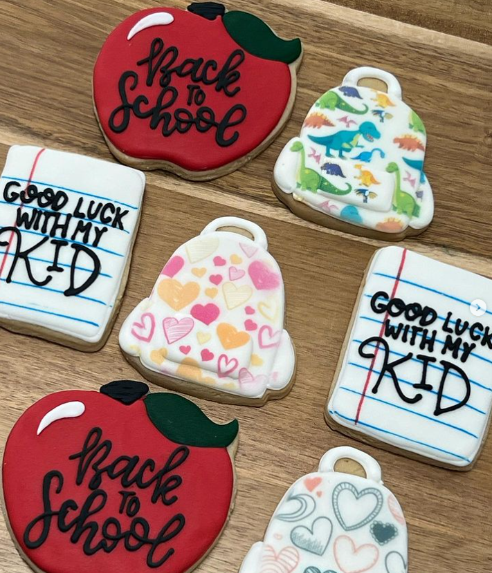 Back to School sugar cookies