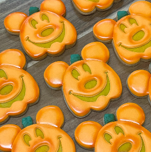 pumpkin with ears Sugar cookies