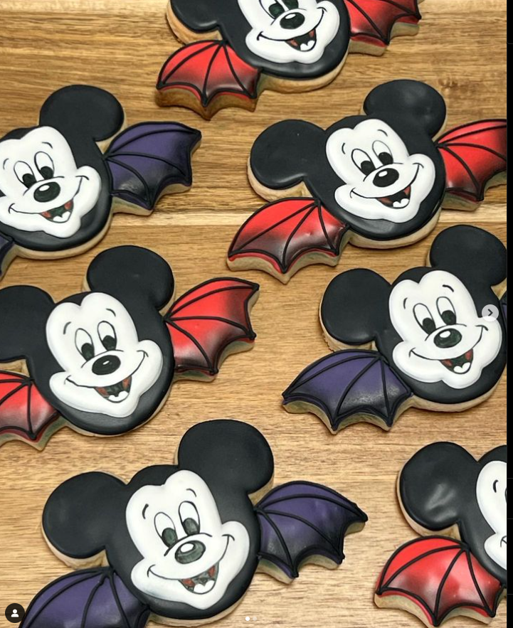 Mickey Vampire Bat sugar cookies