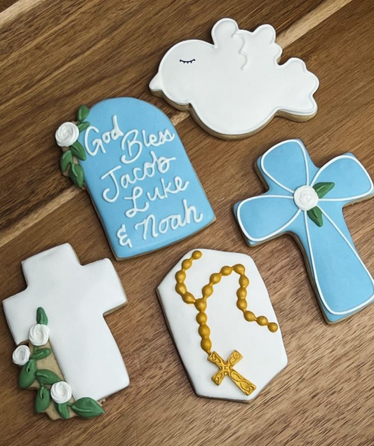 Baptism Sugar Cookies Assorted