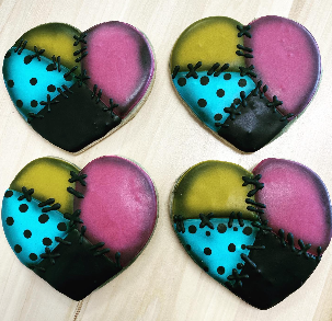 Sally hearts sugar cookies