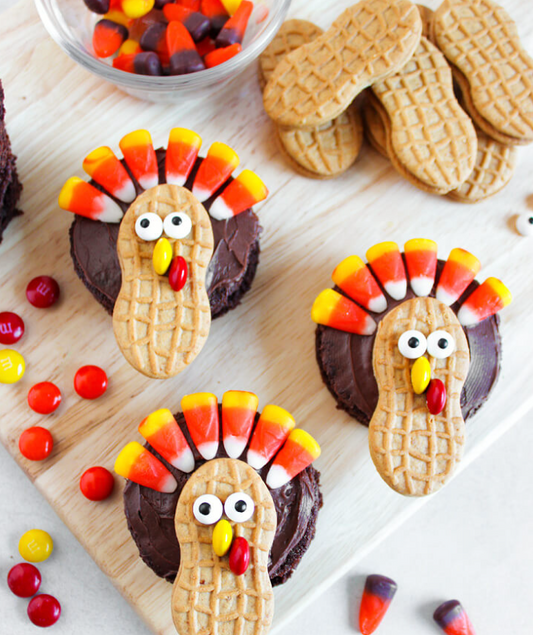 Turkey Brownies or Cupcakes (12 Pcs per order)